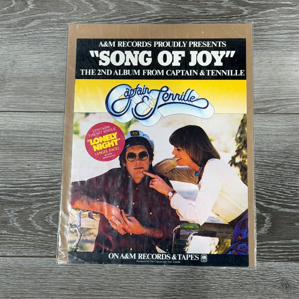 3 Original Captain & Tennille Billboard Trade Ads Song Of Joy A&M Records Lot